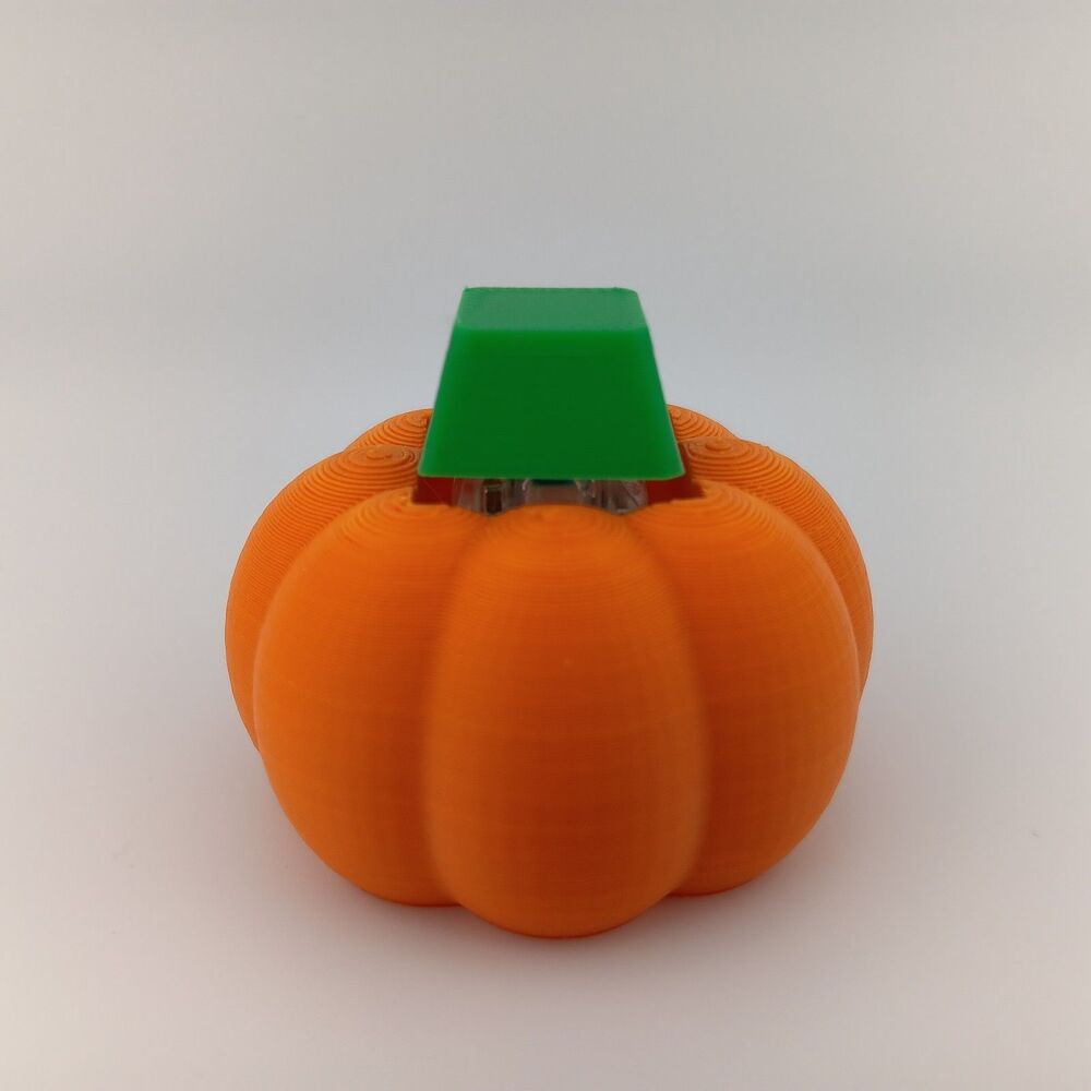 3D Printed Clicker Sensory Fidget Toy - Fall / Halloween Pumpkin - 2" - Orange
